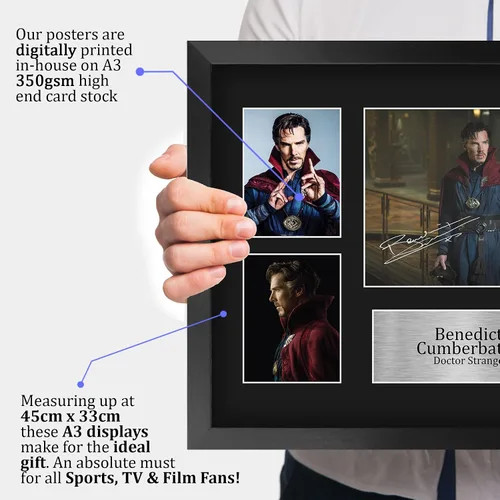Miniatura 3 de HWC Trading Benedict Cumberbatch Doctor Strange - Imagen impresa de 16 x 12 pulgadas (A3) para regalos impresos con autógrafo para fanáticos