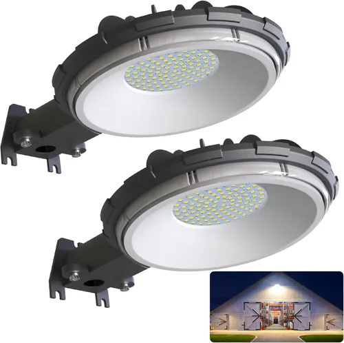 Miniatura 7 de deerdance Luz LED de Granero, Iluminación Exterior del Atardecer al Amanecer con 80W 10000LM 5000K Luz de Día, Luz de Área y Calle Impermeable IP65