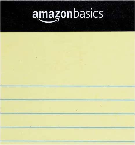 Miniatura 7 de Amazon Basics Bloc legal de 8.5 x 11.75 pulgadas, color canario, 72 unidades (paquete de 12), 50 hojas por bloc, 6 paquetes por caja