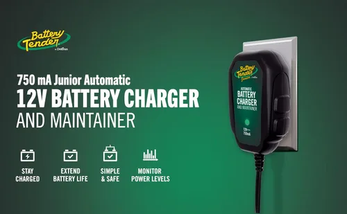 Miniatura 10 de Battery Tender Junior 12V, 750mA Cargador y Mantenedor: Cargador Automático de 12V para Motocicletas, Quads y Más - Más Inteligente que un Cargador