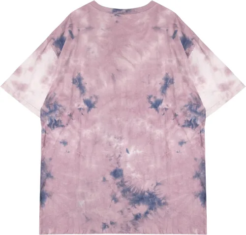 Miniatura 2 de Remidoo - Camiseta informal de manga corta para mujer, cuello redondo, corte amplio, con estampado de arcoíris