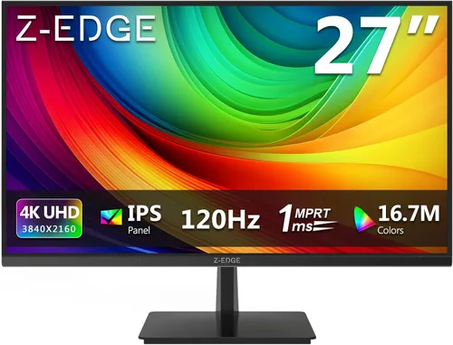 Miniatura 9 de Monitor de 24 pulgadas, monitor de computadora Z-Edge, Full HD 1920 x 1080p IPS 100Hz Monitor de PC con HDMI, VGA, sin marco, pantalla antirreflejos