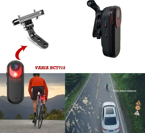 Miniatura 3 de Xotic Tech - Abrazadera para sillín de bicicleta compatible con Garmin Varia RCT715 Combo de montaje de luz trasera, ajuste universal, tipo B