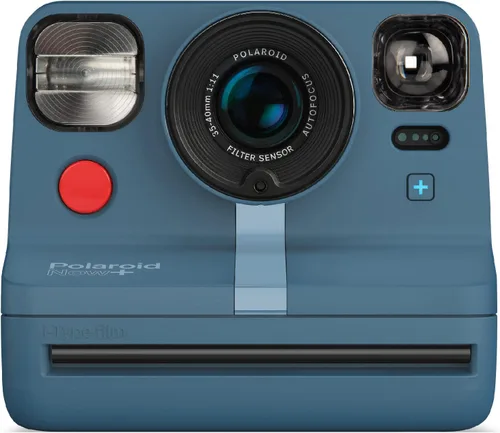 Miniatura 2 de Polaroid Now+ Gris Azul (9063) - Cámara de película instantánea tipo I con conexión Bluetooth con juego de filtros de lente adicional