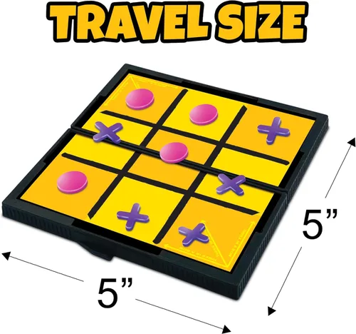 Miniatura 3 de Gamie juego de tablero magnético incluye 12 juegos de diversión retro – 5 pulgadas diseño compacto – en caja individual– enseña estrategia y enfoque