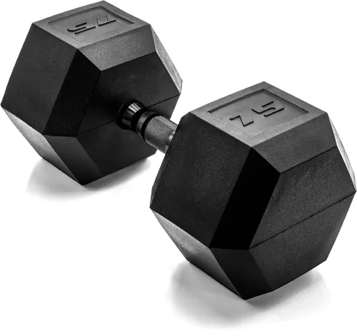 Miniatura 81 de CAP Barbell Peso de la mancuerna hexagonal recubierta, individual, 10-120 libras, múltiples opciones