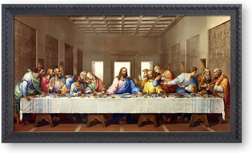 Miniatura 8 de A&T ARTWORK La Última Cena de Leonardo Da Vinci Las reproducciones de arte clásico mundial, impresiones de lienzo Giclee, arte de pared