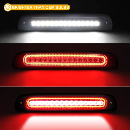 Miniatura 2 de R&F Auto lámpara de parada LED estroboscópica de montaje alto compatible con F-250 F-350 F-450 F-550 Super Duty (1999-2016), para Ranger (1993-2011)