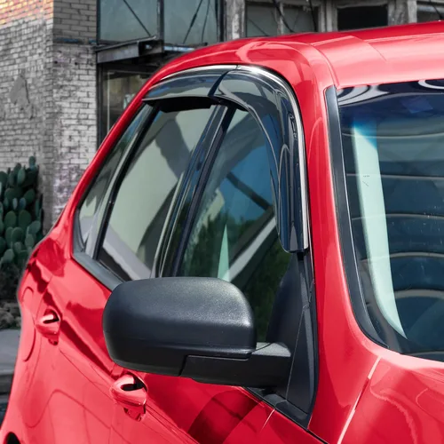 Miniatura 2 de Voron Glass - Cinta adhesiva de borde cromado, protectores de lluvia extra duraderos para Ford Edge 2015-2024, deflectores de ventana, viseras