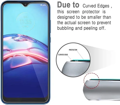 Miniatura 5 de Protector de pantalla para Motorola Moto E 2020 Galss templado, película de vidrio protectora de pantalla antiarañazos de alta transparencia
