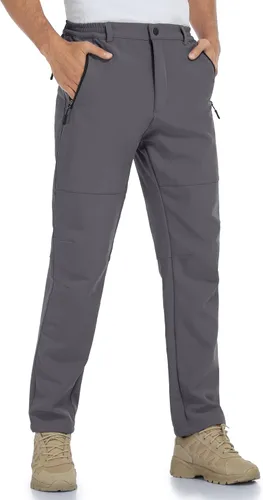 Miniatura 2 de Mens Snow Ski Waterproof Softshell Snowboard Pants Outdoor Hiking Fleece Lined