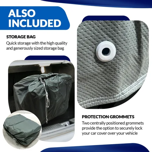Miniatura 3 de Cubiertas de Coche de 7 Capas para Todo Tipo de Clima Impermeables Cubierta de Coche Resistente para Automóviles & Coche Cubierta de Lluvia