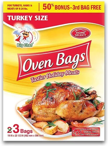 Miniatura 3 de Home Select Bolsas de horno tamaño pavo - 3 unidades (paquete de 2)6