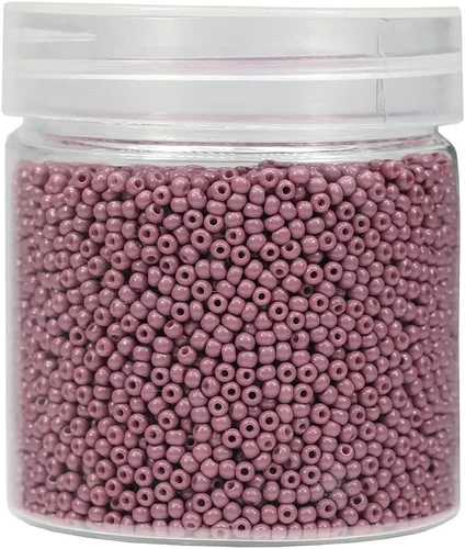 Miniatura 36 de Bala&Fillic Tamaño casi uniforme Cuentas de semillas redondas de color verde ejército de 2 mm Aproximadamente 10000 piezas/110 gramos en caja