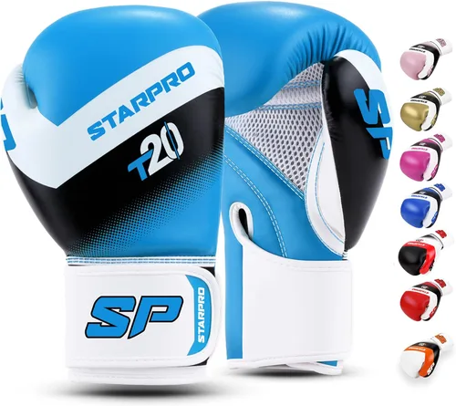 Miniatura 12 de Starpro Guantes de boxeo con soporte y protección inigualables para la muñeca, entrenamiento, muay thai, hombres y mujeres, varios colores y tamaños