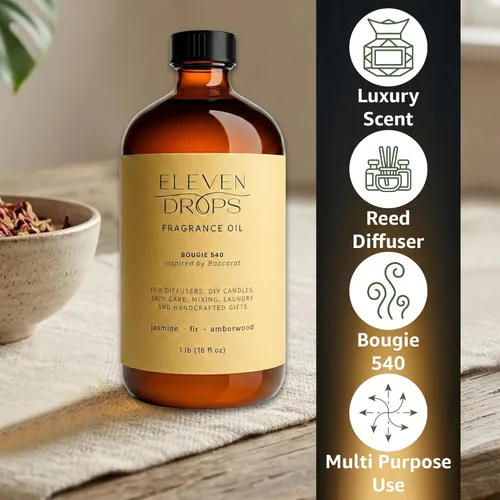 Miniatura 2 de Bougie 540 Aceite de fragancia Notas de jazmín, abeto y ámbar Aceite difusor de varillas de aroma de larga duración para el hogar, oficina
