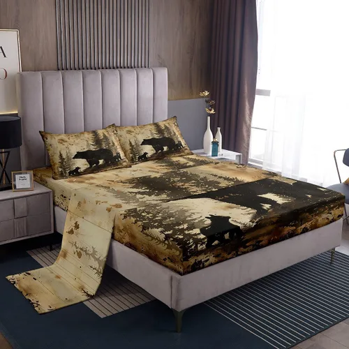 Miniatura 35 de jejeloiu Cow Skull Bed Sheets Set Twin Size Kids Longhorn Skull 3 Pieces Sheet with 16 Inch Deep Pockets for Boys Girls Teens Western Desert Bedding