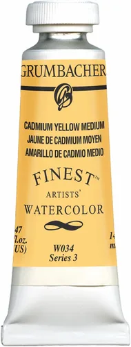 Miniatura 9 de Grumbacher Pintura de acuarela Finest, 0.5 fl oz/0.47 onzas, amarillo bismuto (W060)