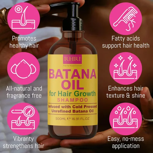 Miniatura 2 de Juego de champú y acondicionador de aceite Batana Aceite de batana orgánico crudo para el crecimiento del cabello Tratamiento aclarante