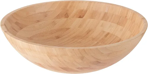 Miniatura 7 de Lipper International Ensaladera de madera de bambú, pequeño, 7 pulgadas de diámetro x 2.25 pulgadas de alto, tazón individual