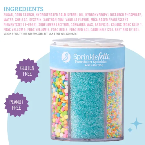 Miniatura 6 de Sweets Indeed Juego de 6 celdas de Pascua – 6.45 onzas de gránulos decorativos comestibles para hornear, decoración de pasteles, cupcakes, galletas