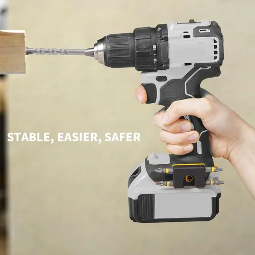 Miniatura 6 de Uniqwamo Soporte de brocas compatible con Dewalt 20 V, organizador de brocas compatible con taladros que llevan hasta 4 brocas en el lateral de tu