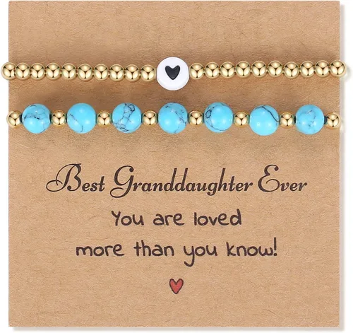 Juego de pulseras con cuentas para mujeres, adolescentes, niñas, regalos únicos para su madre, hija, hermana, amiga, esposa, abuela, en Navidad,
