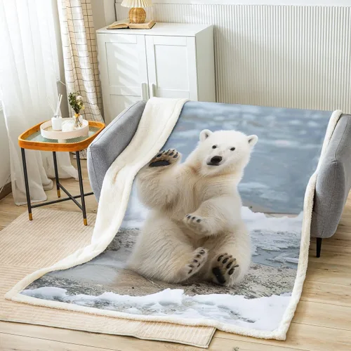Miniatura 44 de Manta de forro polar con estampado de bailarina rosa para niñas, felpa suave y mullida para cama, sofá, bonita sherpa floral de hoja de palma Multi