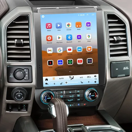 Para Ford F150 Radio Upgrade 2015 2016 2017 2018, reemplazo del sistema estéreo de CPU de 8 núcleos, pantalla táctil de 12.1 pulgadas, Carplay y