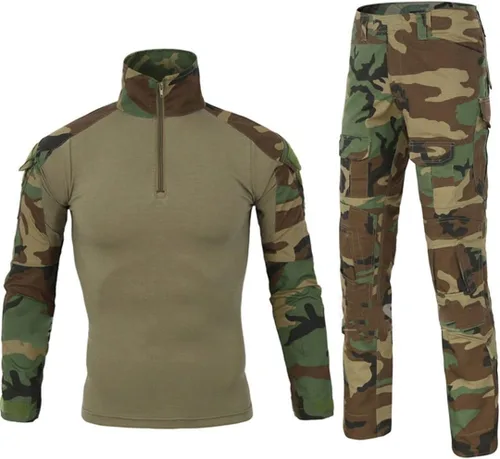 Camisa y pantalones tácticos militares para hombre, Airsoft, paintball, caza, combate, uniforme, camuflaje