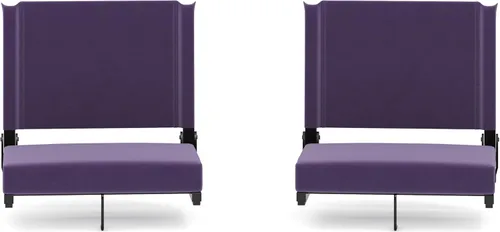 Miniatura 23 de Flash Furniture - asiento cómodo para usar en gradas de Flash - soporta 500 libras Silla de estadio ligera con asa y asiento ultra acolchado