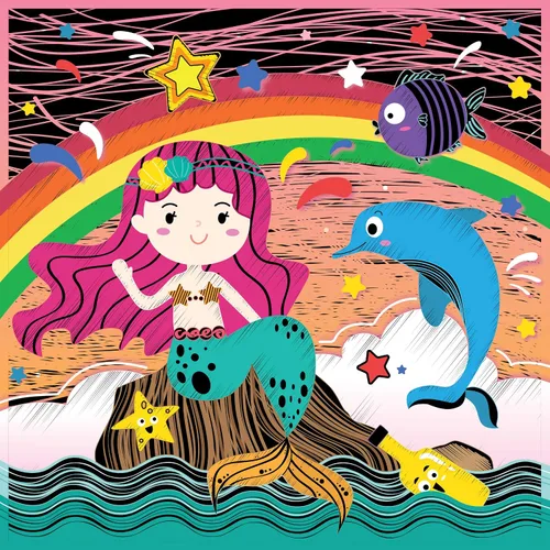 Miniatura 5 de C.S. Kids My Mermaid Sea World 4 en 1 DIY Mega Kit para niños