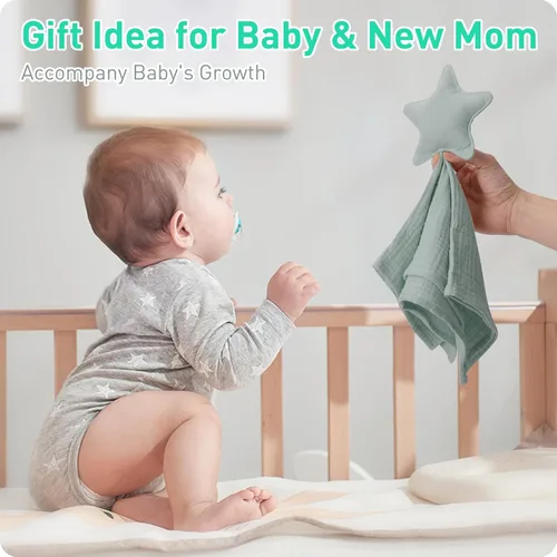 Miniatura 2 de Manta de seguridad suave de muselina de algodón suave y transpirable de alta calidad, regalo perfecto para bebés recién nacidos, niños pequeños