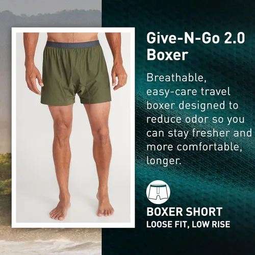 Miniatura 2 de ExOfficio Boxer estándar Give-n-go 2.0 para hombre, paquete de 2