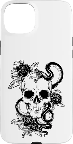 Miniatura 9 de Gothic Flower Skull Snake Roses Case for iPhone 16