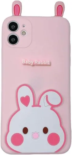 Miniatura 12 de Bonita funda de dibujos animados compatible con Samsung Galaxy S20 FE, funda protectora de goma de silicona suave con personaje de muñeca de Conejo