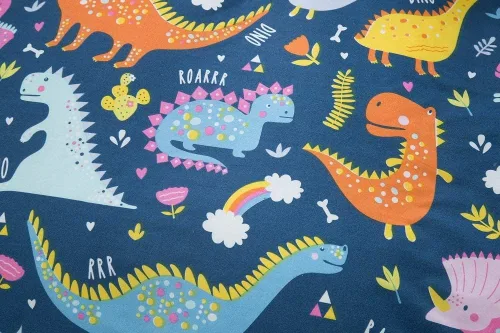 Miniatura 5 de Sábana bajera ajustable con bolsillo profundo para niños y niñas, cama individual, sábanas de tela gruesa con estampado de dinosaurios