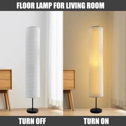 Miniatura 2 de Lámpara de pie de papel, lámpara de pie, lámpara de pie de papel, decoración de habitación, farol de luz para dormitorio, tocador, sala de estar