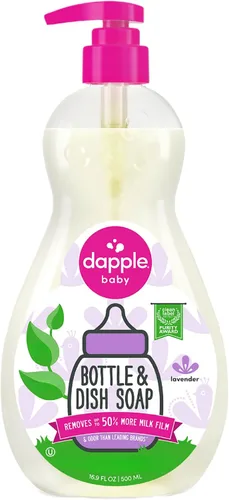 Miniatura 14 de Repuesto para líquido para lavar platos y botellas de bebé Dapple, sin fragancia, 34 onzas líquidas, DP-035B, 2
