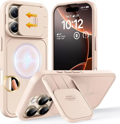 Miniatura 184 de TOCOL Funda para iPhone 11, compatible con Magsafe, protección completa de cámara, imanes integrados, protección contra caídas, funda translúcida
