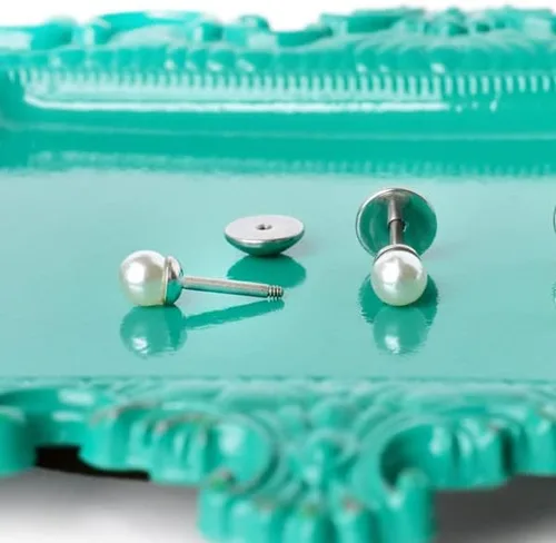 Miniatura 5 de ComfyEarrings - Aretes de perlas sintéticas, Resina, Sintético-perla