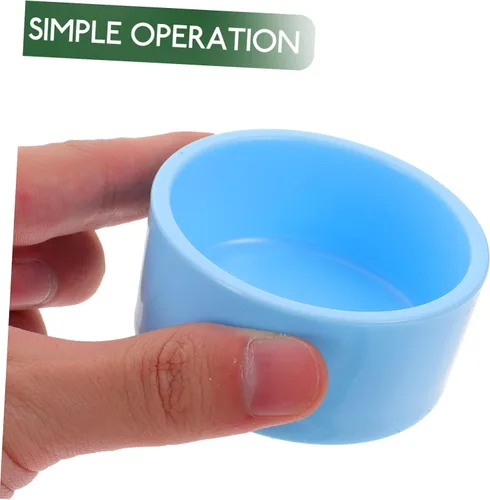 Miniatura 3 de POPETPOP Alimentador de erizo para conejillos de indias, cuenco de chinchilla, suministros de hámster de plástico, plato de comida para hurón