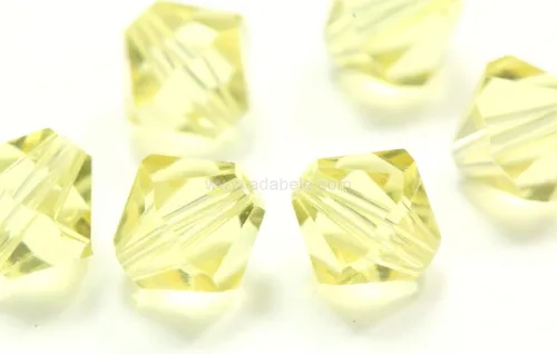Miniatura 54 de 100 piezas auténticas Preciosa de 3 mm (0,12 pulgadas) cuentas sueltas de cristal bicono facetado pequeño amatista púrpura compatibles con cristales