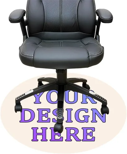Miniatura 41 de Tapete redondo personalizado para silla de escritorio de oficina, diseño de tu propio logotipo de foto, texto, alfombrillas circulares