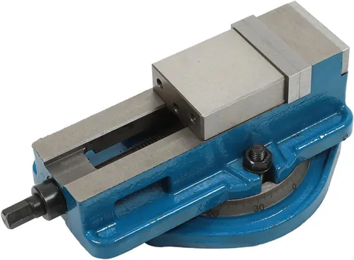 Miniatura 4 de waltyotur Tornillo de molino de precisión de 2 pulgadas con elevación antimandíbula con base giratoria, tornillo de fresado CNC de bloqueo