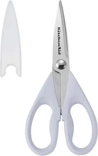 Miniatura 6 de KitchenAid Tijeras de cocina multiusos con funda protectora, tijeras de acero inoxidable duraderas, aptas para lavavajillas, mango cómodo de agarre