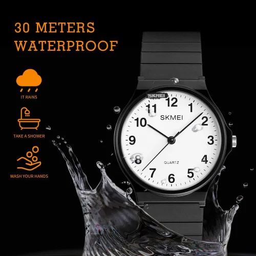 Miniatura 5 de SKMEI Reloj de pulsera impermeable para mujer, reloj de pulsera para dama, reloj de cuarzo analógico casual para mujer