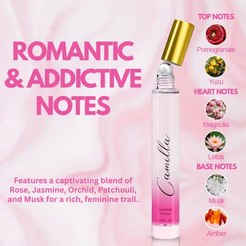 Miniatura 6 de Perfume para mujer Rollerball – Inspirado en un Perfume Mundial de Mujer – Bergamota, Jazmín, Pachulí, Vainilla – Dulce, Floral, Sexy, Eau De Parfum