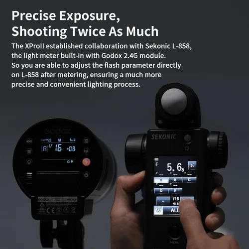 Miniatura 8 de Godox XProII XProII-S Disparador de flash inalámbrico para cámara Sony, transmisor de flash inalámbrico 2.4G HSS 1/8000S, conexión Bluetooth
