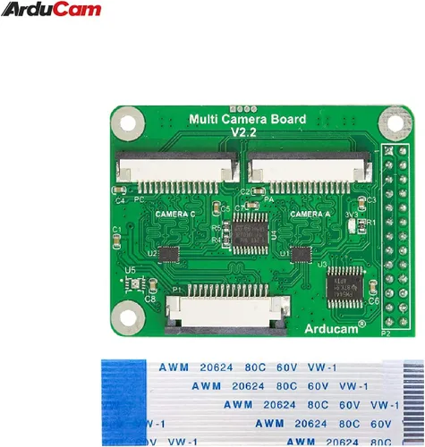 Miniatura 3 de Arducam Módulo adaptador de cámara múltiple V2.2 para Raspberry Pi 5, 4B, compatible con módulo de cámara Rasperry Pi 3/V2/V1 y cámaras IMX477